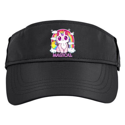 Magical Rainbow Unicorn Kitty Adult Drive Performance Visor