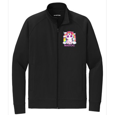 Magical Rainbow Unicorn Kitty Stretch Full-Zip Cadet Jacket