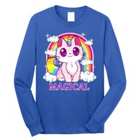 Magical Rainbow Unicorn Kitty Long Sleeve Shirt