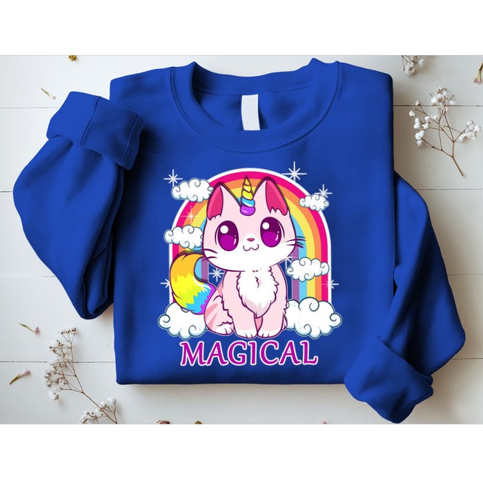 Magical Rainbow Unicorn Kitty Sweatshirt
