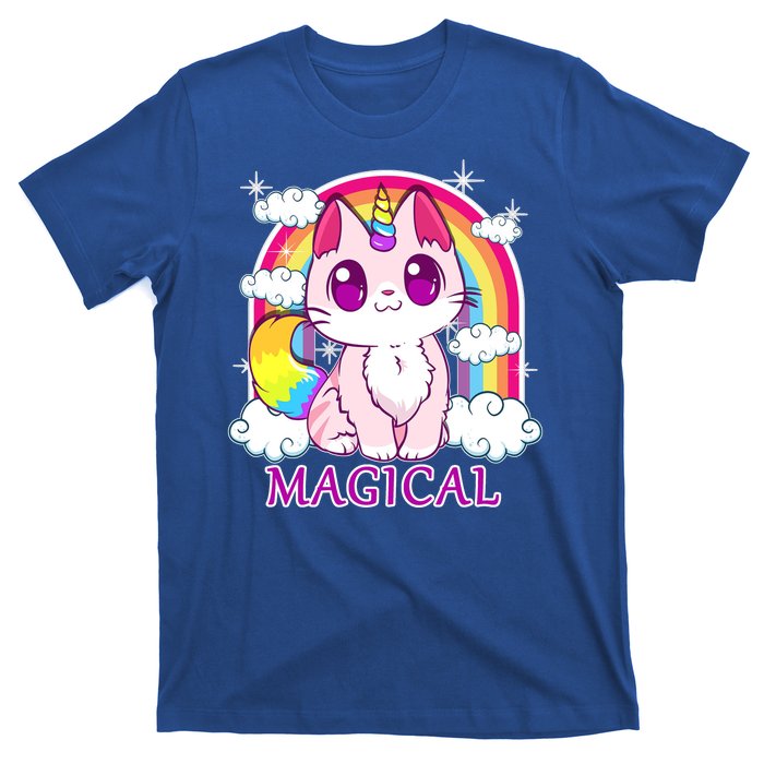 Magical Rainbow Unicorn Kitty T-Shirt