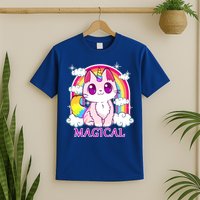 Magical Rainbow Unicorn Kitty T-Shirt