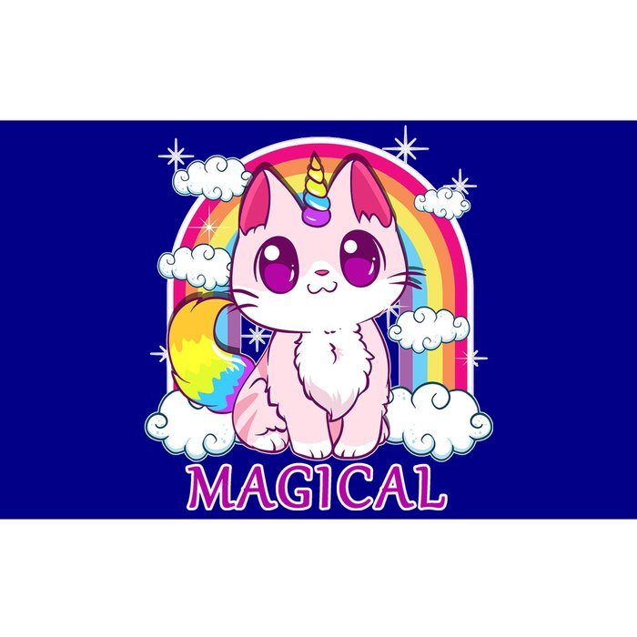 Magical Rainbow Unicorn Kitty Bumper Sticker