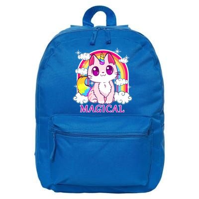 Magical Rainbow Unicorn Kitty 16 in Basic Backpack