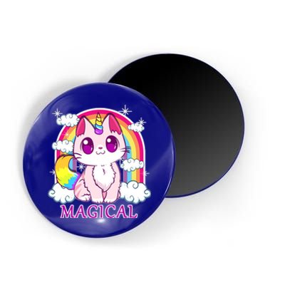 Magical Rainbow Unicorn Kitty Magnet