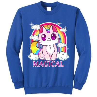Magical Rainbow Unicorn Kitty Tall Sweatshirt