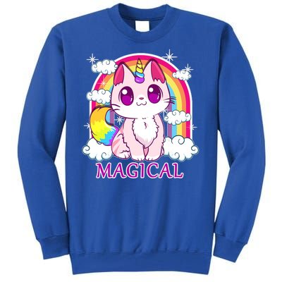 Magical Rainbow Unicorn Kitty Tall Sweatshirt