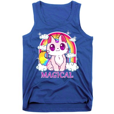 Magical Rainbow Unicorn Kitty Tank Top
