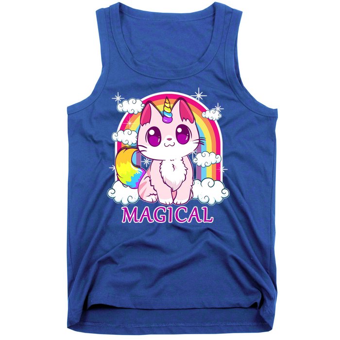 Magical Rainbow Unicorn Kitty Tank Top