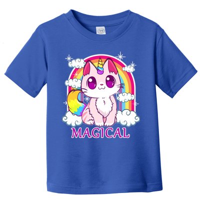 Magical Rainbow Unicorn Kitty Toddler T-Shirt
