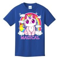 Magical Rainbow Unicorn Kitty Kids T-Shirt