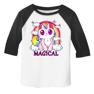 Magical Rainbow Unicorn Kitty Toddler Fine Jersey T-Shirt