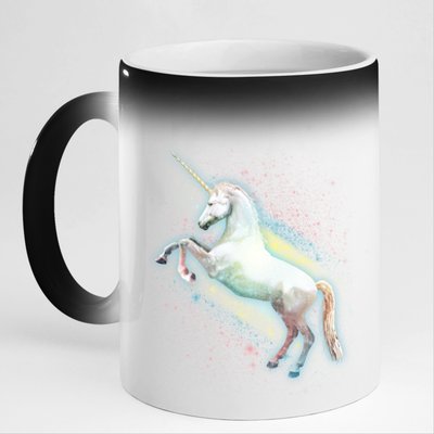 Magical Space Unicorn 11oz Black Color Changing Mug