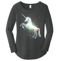 Magical Space Unicorn Women's Perfect Tri Tunic Long Sleeve Shirt