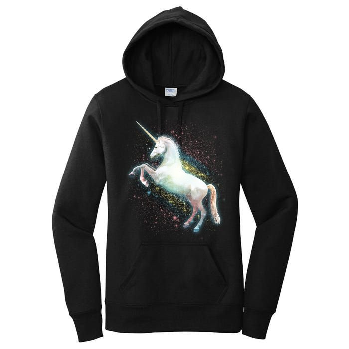 Magical Space Unicorn Women's Pullover Hoodie