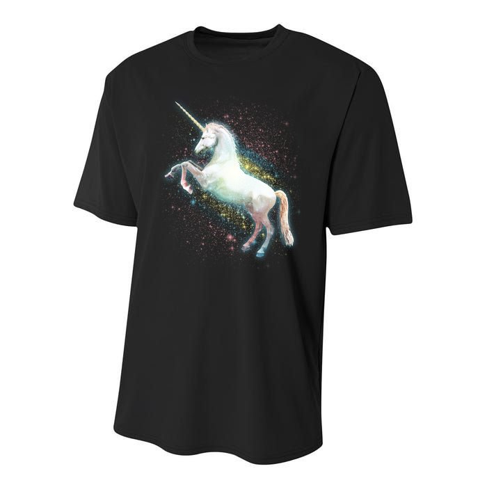 Magical Space Unicorn Youth Performance Sprint T-Shirt