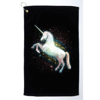 Magical Space Unicorn Platinum Collection Golf Towel