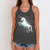 Magical Space Unicorn Women's Knotted Racerback Tank