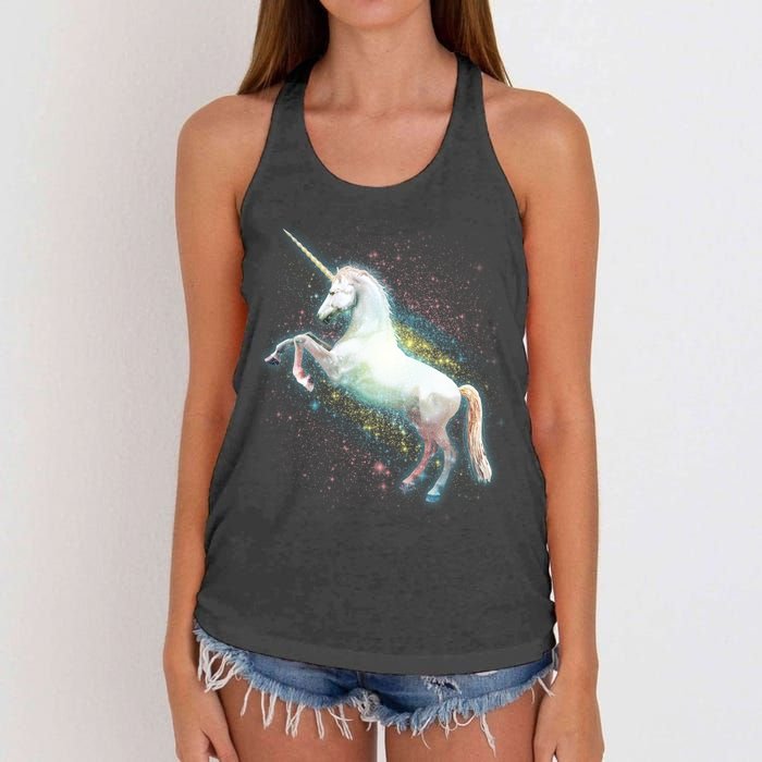 Magical Space Unicorn Women's Knotted Racerback Tank