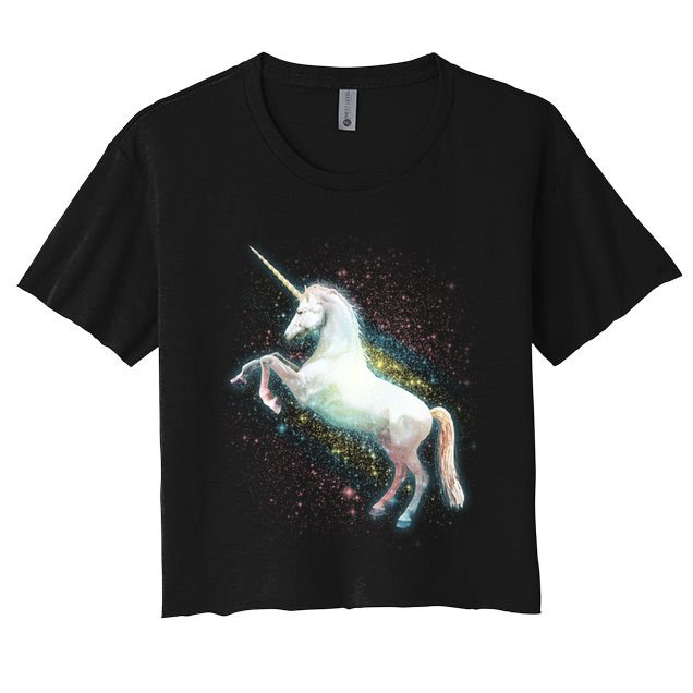 Magical Space Unicorn Crop Top