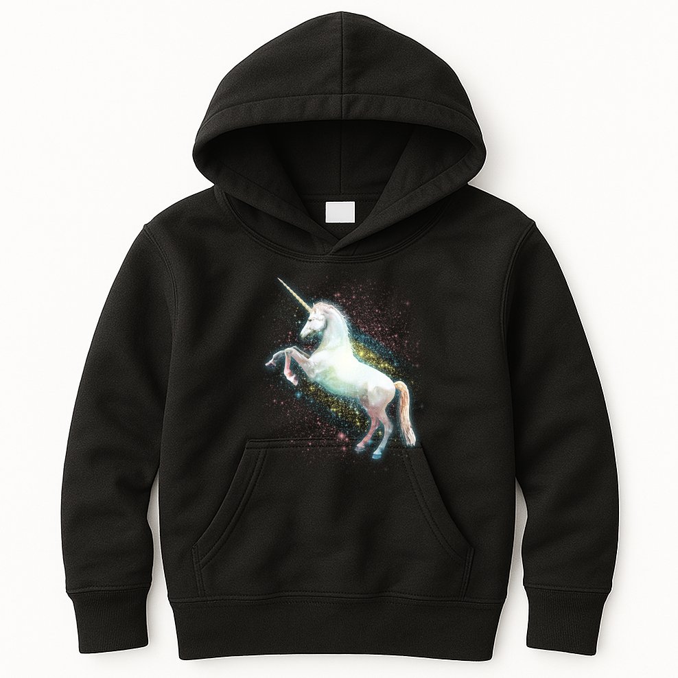 Magical Space Unicorn Kids Hoodie
