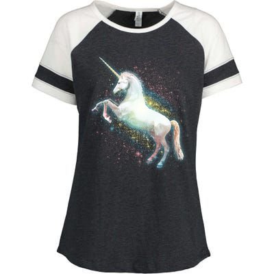 Magical Space Unicorn Enza Ladies Jersey Colorblock Tee