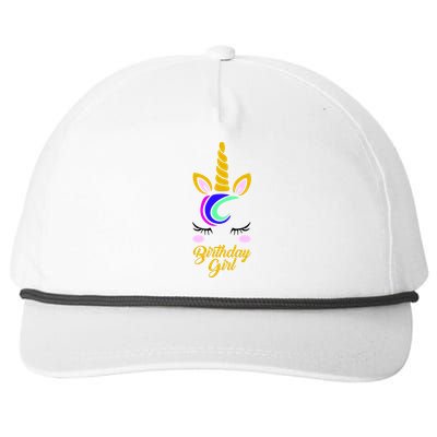 Magical Unicorn Birthday Snapback Five-Panel Rope Hat