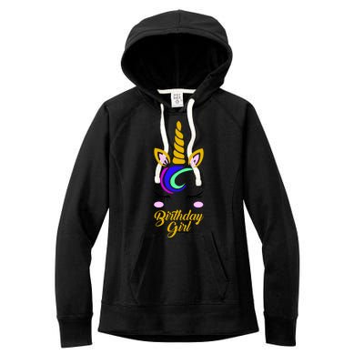 Magical Unicorn Birthday Women's Fleece Hoodie