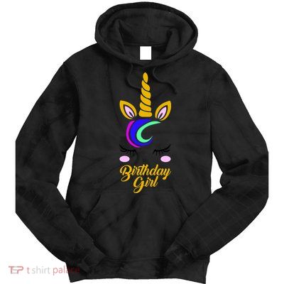Magical Unicorn Birthday Tie Dye Hoodie