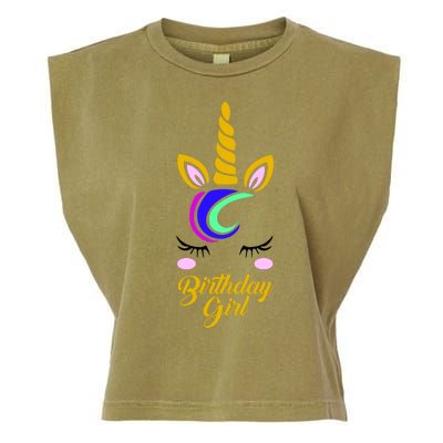 Magical Unicorn Birthday Garment-Dyed Women's Muscle Tee