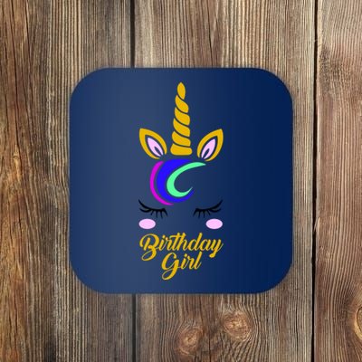 Magical Unicorn Birthday Coaster