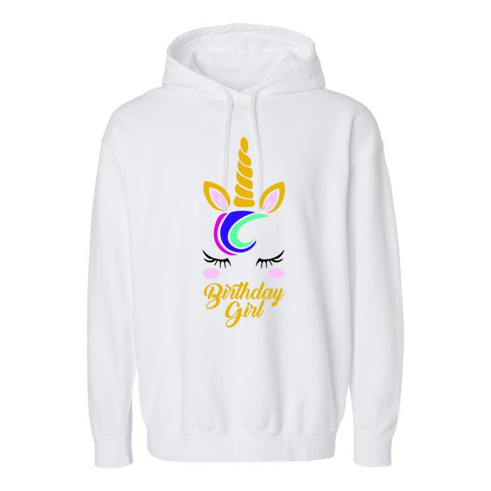 Magical Unicorn Birthday Garment-Dyed Fleece Hoodie