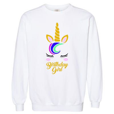 Magical Unicorn Birthday Garment-Dyed Sweatshirt