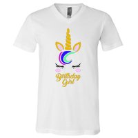 Magical Unicorn Birthday V-Neck T-Shirt