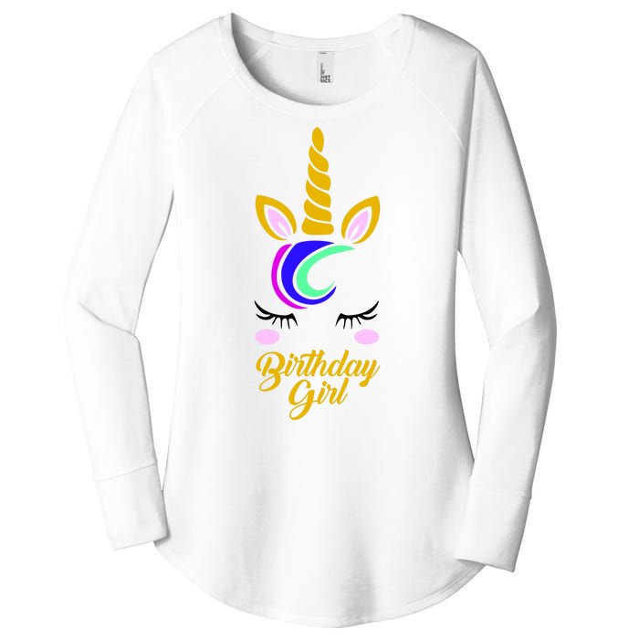 Magical Unicorn Birthday Women's Perfect Tri Tunic Long Sleeve Shirt