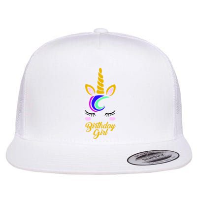 Magical Unicorn Birthday Flat Bill Trucker Hat