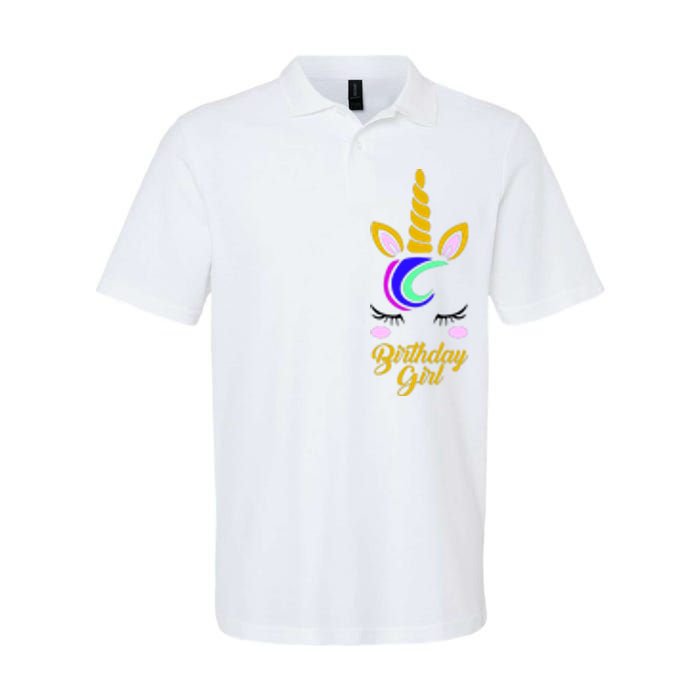 Magical Unicorn Birthday Softstyle Adult Sport Polo