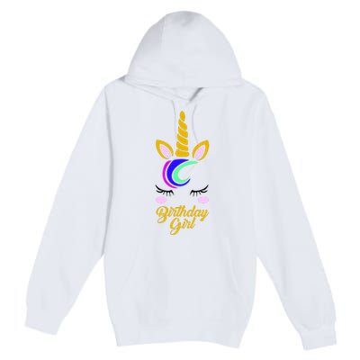 Magical Unicorn Birthday Premium Pullover Hoodie