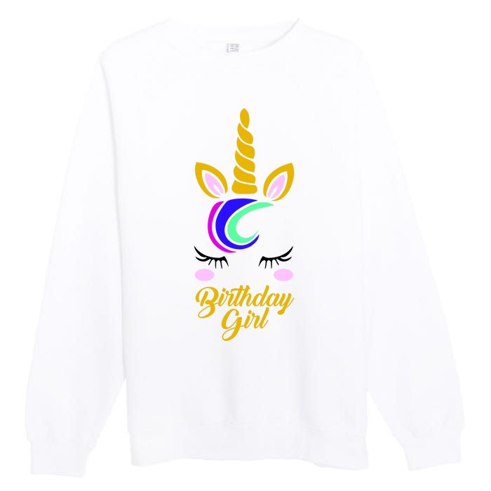 Magical Unicorn Birthday Premium Crewneck Sweatshirt