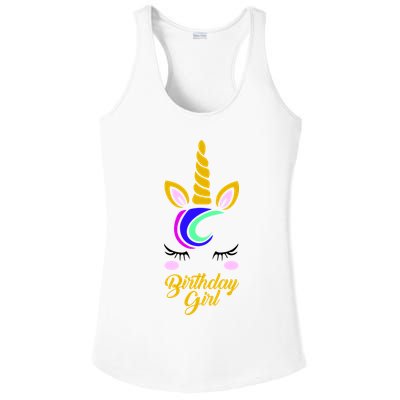 Magical Unicorn Birthday Ladies PosiCharge Competitor Racerback Tank