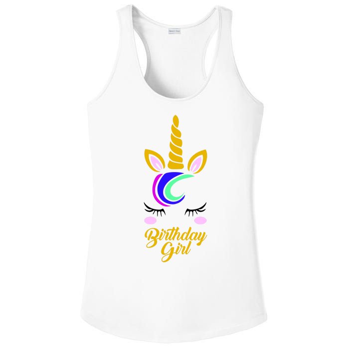 Magical Unicorn Birthday Ladies PosiCharge Competitor Racerback Tank