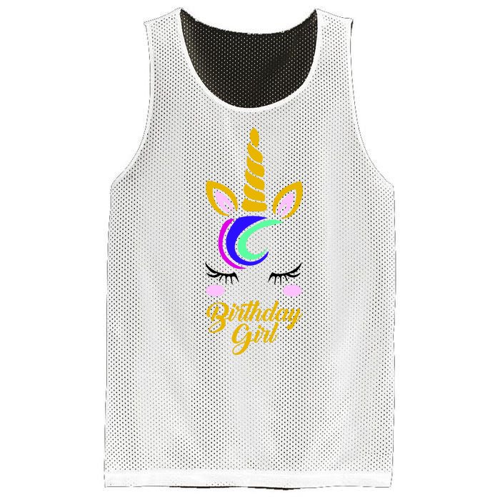 Magical Unicorn Birthday Mesh Reversible Basketball Jersey Tank