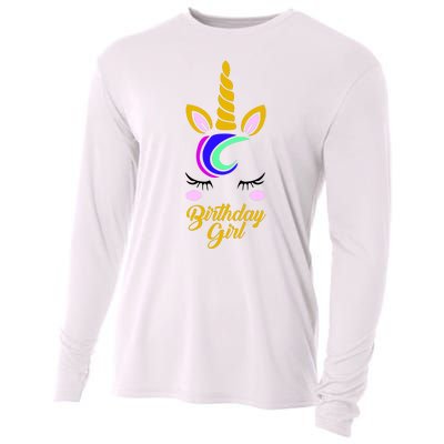 Magical Unicorn Birthday Cooling Performance Long Sleeve Crew