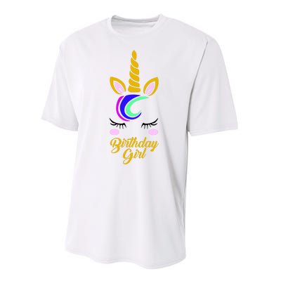 Magical Unicorn Birthday Performance Sprint T-Shirt