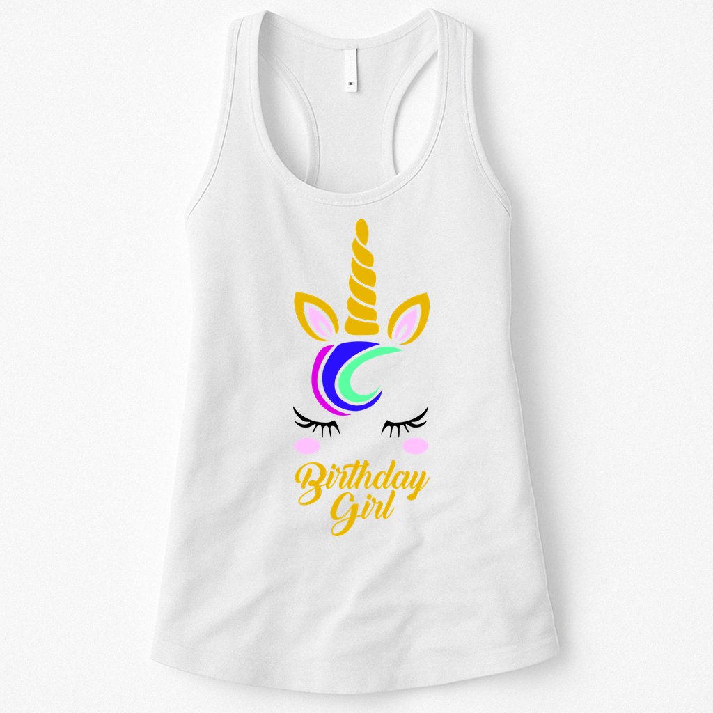 Magical Unicorn Birthday Womens Tank Top