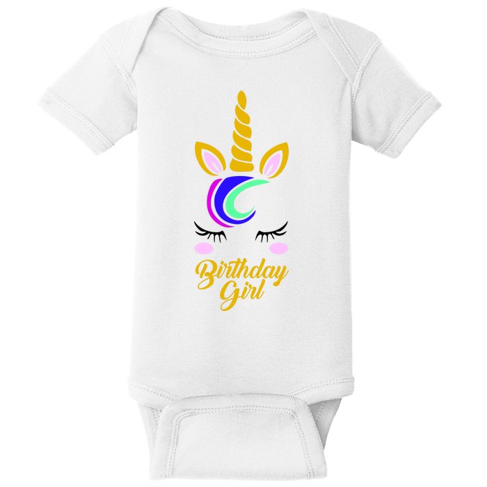 Magical Unicorn Birthday Baby Bodysuit