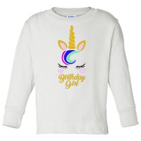 Magical Unicorn Birthday Toddler Long Sleeve Shirt