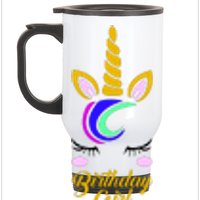 Magical Unicorn Birthday Stainless Steel Travel Mug