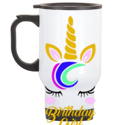 Magical Unicorn Birthday Stainless Steel Travel Mug