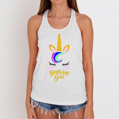 Magical Unicorn Birthday Women's Knotted Racerback Tank